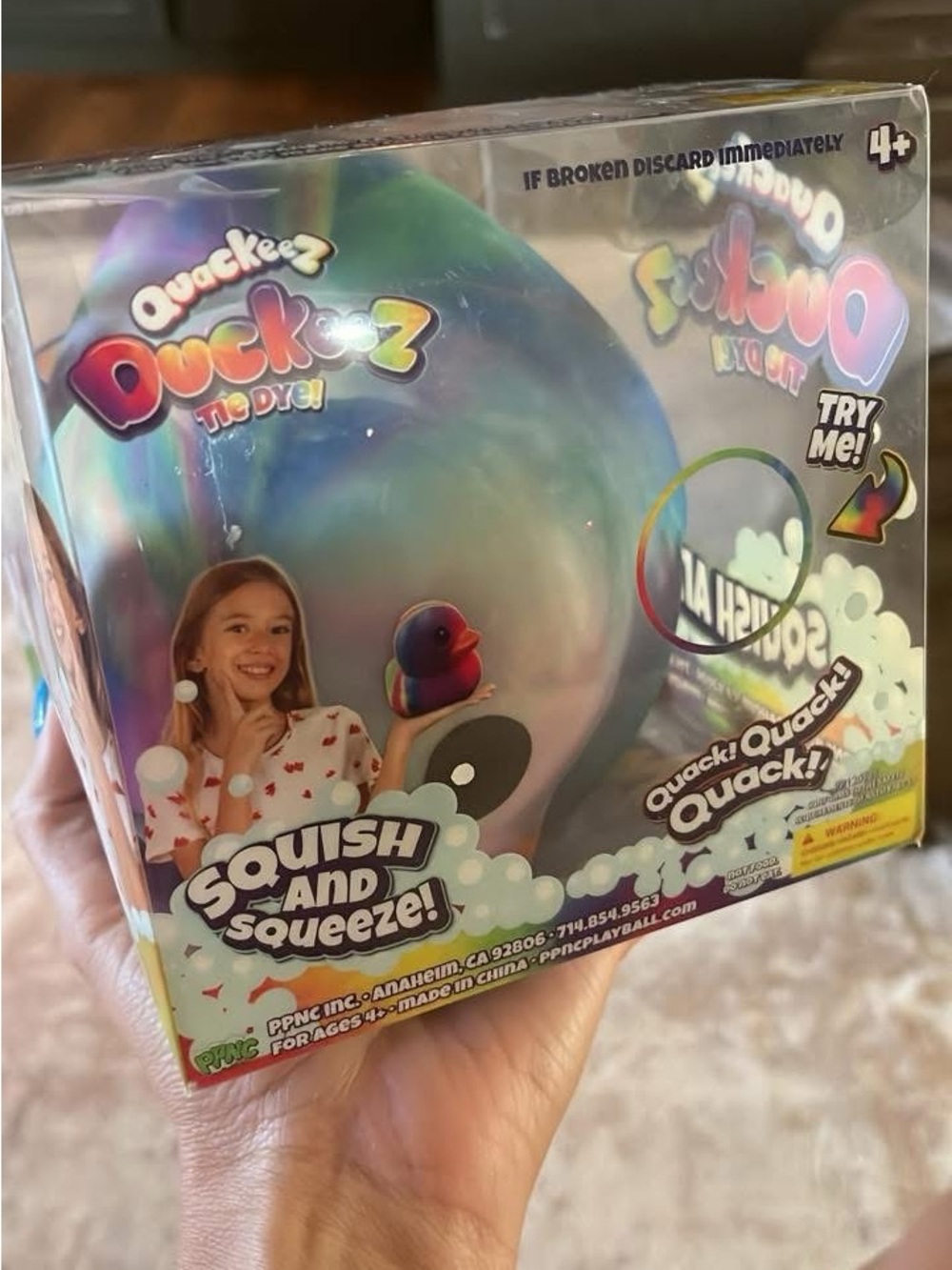 Tie Dye Squish and Squeeze Kids Toy - Multicolor